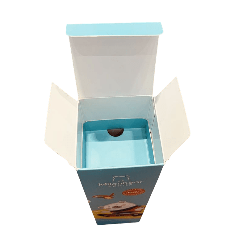 Boîte d'emballage cosmétique en papier de bouteille d'huile essentielle de conception personnalisée, boîtes en papier de tasse en verre