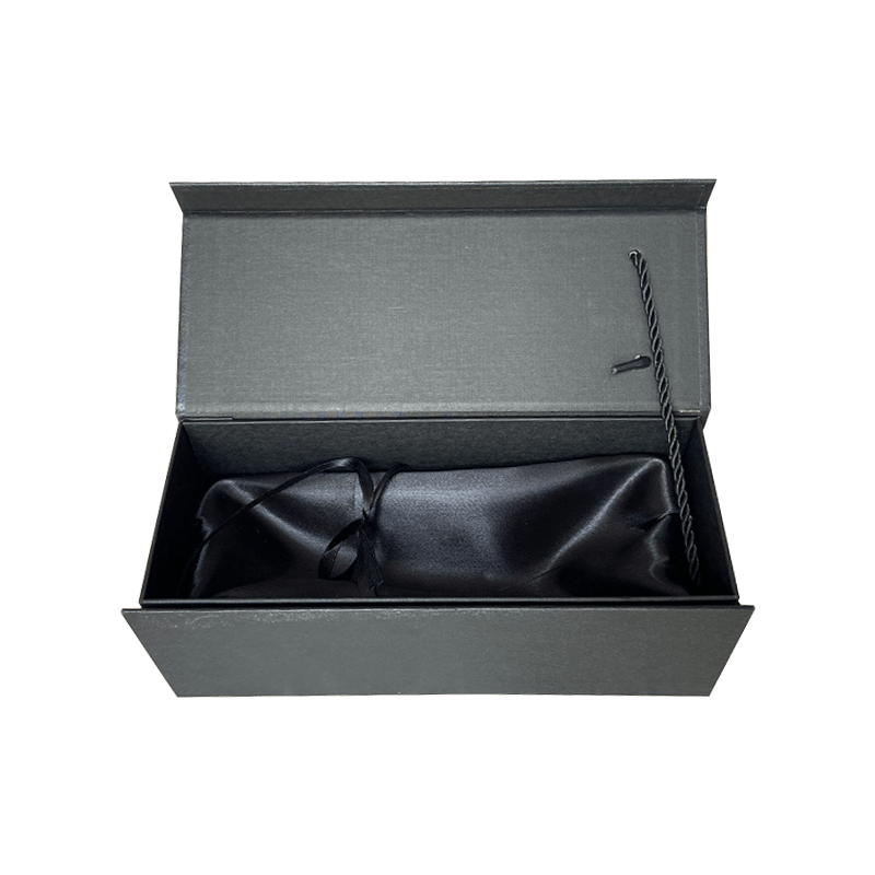 Boîtes à vin avec Logo personnalisé de luxe, boîte-cadeau en carton noir, emballage de boîtes-cadeaux pour bouteilles de vin