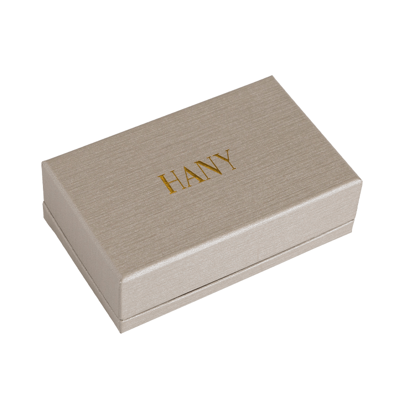 Boîte en carton de boîte à bijoux de boîte-cadeau de feuille d'or imprimée par coutume de haute qualité avec le couvercle