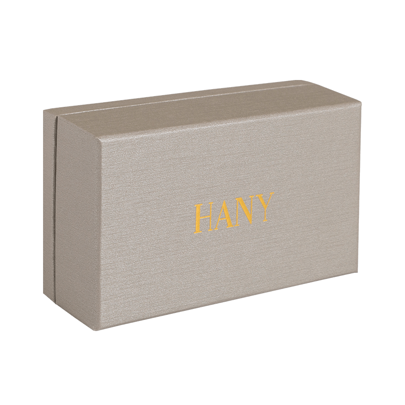 Boîte en carton de boîte à bijoux de boîte-cadeau de feuille d'or imprimée par coutume de haute qualité avec le couvercle