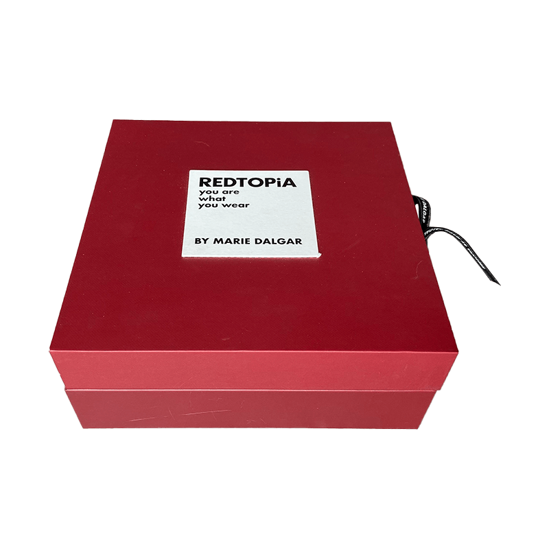 Boîte-cadeau cosmétique de luxe imprimée par coutume avec des boîtes-cadeaux de boîte-cadeau de rouge à lèvres d'insertions avec la fermeture de ruban