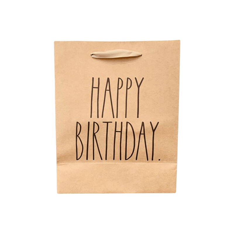 Sac en papier de Shopping artisanal avec poignées, imprimé personnalisé avec votre propre Logo, blanc et brun, cadeau artisanal