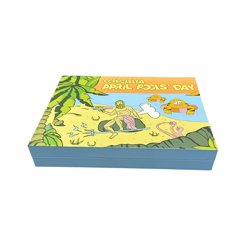 Nouveauté livre imprimé personnalisé boîte-cadeau grand bébé carton dessin animé coffrets cadeaux pour vêtements