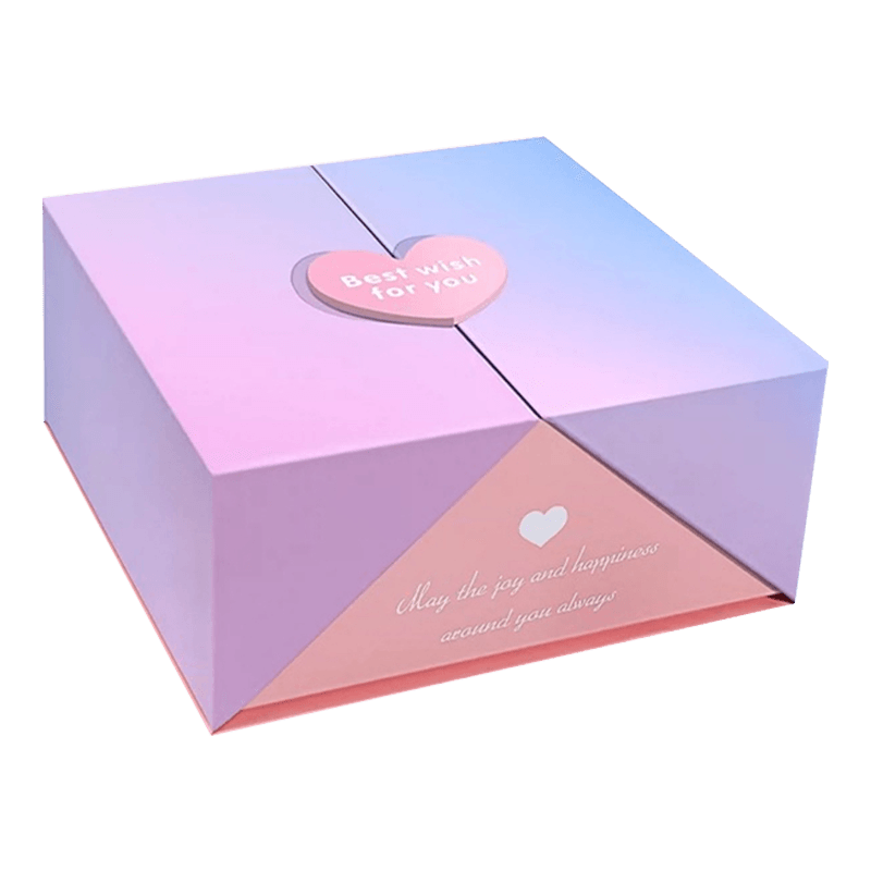 Boîte-cadeau de noël en gros, boîte d'ouverture à Double porte de mariage personnalisée, emballage de parfum cosmétique, boîte en papier