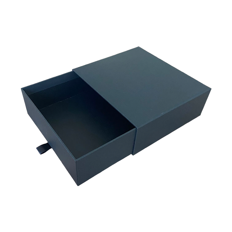 Boîte-cadeau vide adaptée aux besoins du client de boîte en carton de cadeau de logo avec la boîte-cadeau noire de tiroir pour les hommes